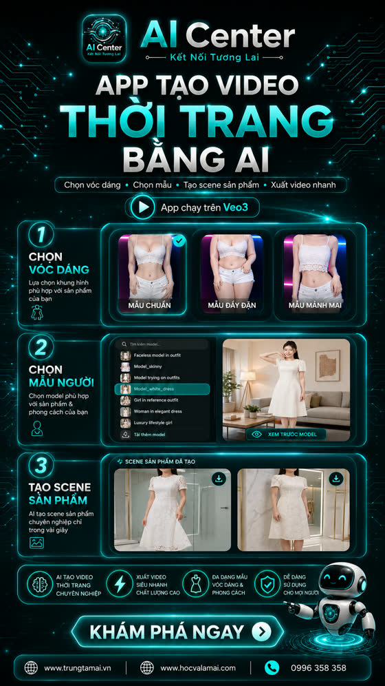 Ảnh giới thiệu app tạo video thời trang KOC không lộ mặt