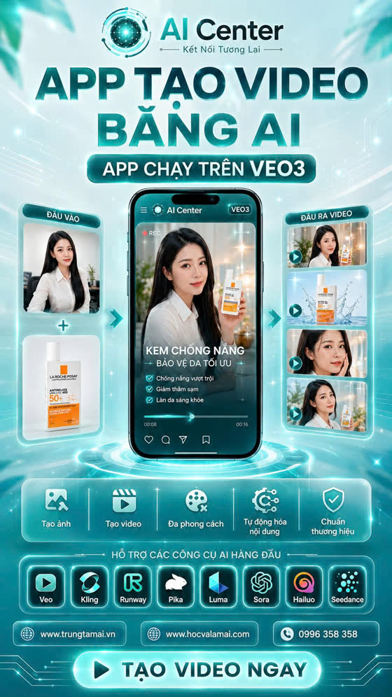 Ảnh giới thiệu app tạo video mỹ phẩm và chăm sóc da