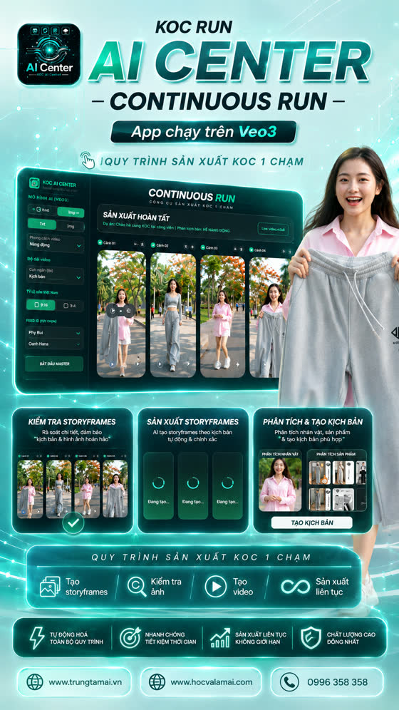 Ảnh giới thiệu app tạo video KOC có lời thoại tiếng Việt